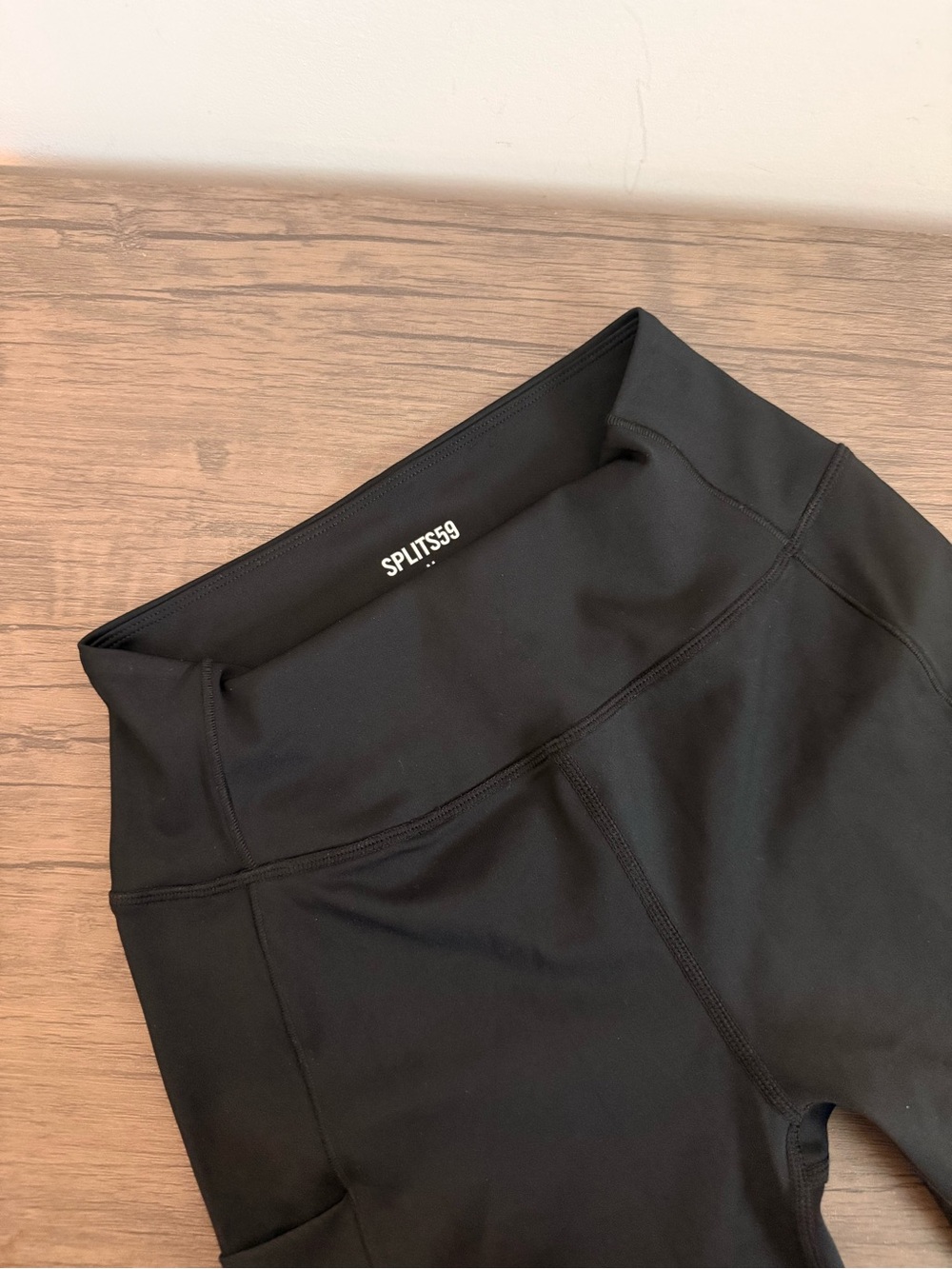 Splits59 Womens High Waisted Biker Shorts Black MED Activewear Yoga Compression